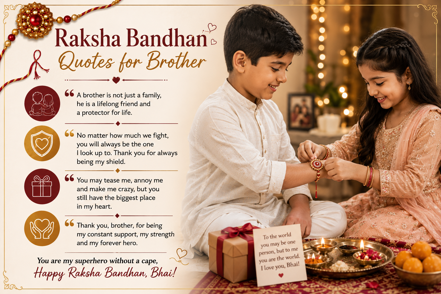 Raksha Bandhan Quotes for Brother
