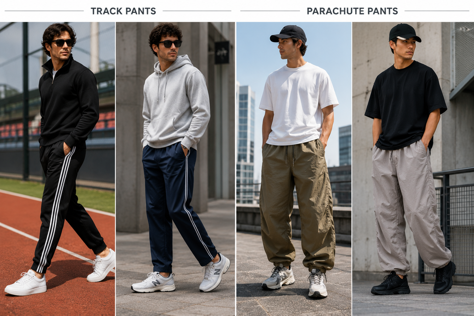 Track Pants and Parachute Pants