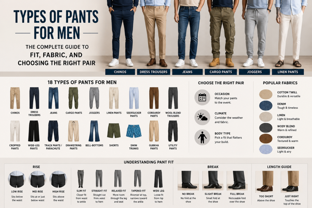 Types of Pants for Men