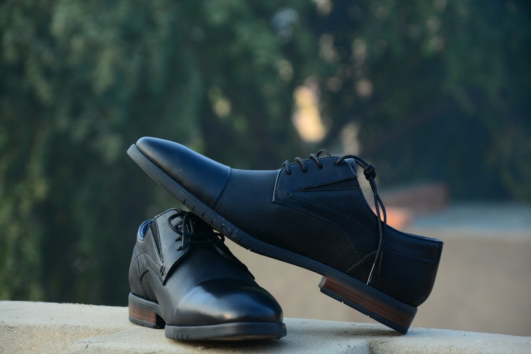 Pair of black formal shoes